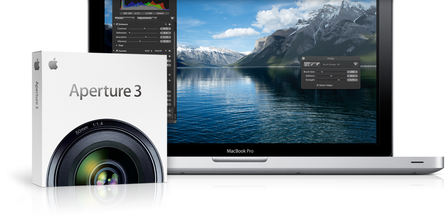 未使用Apple Aperture 3 写真編集ソフト Aperture 3 Meets iPhoto and Takes Photos 